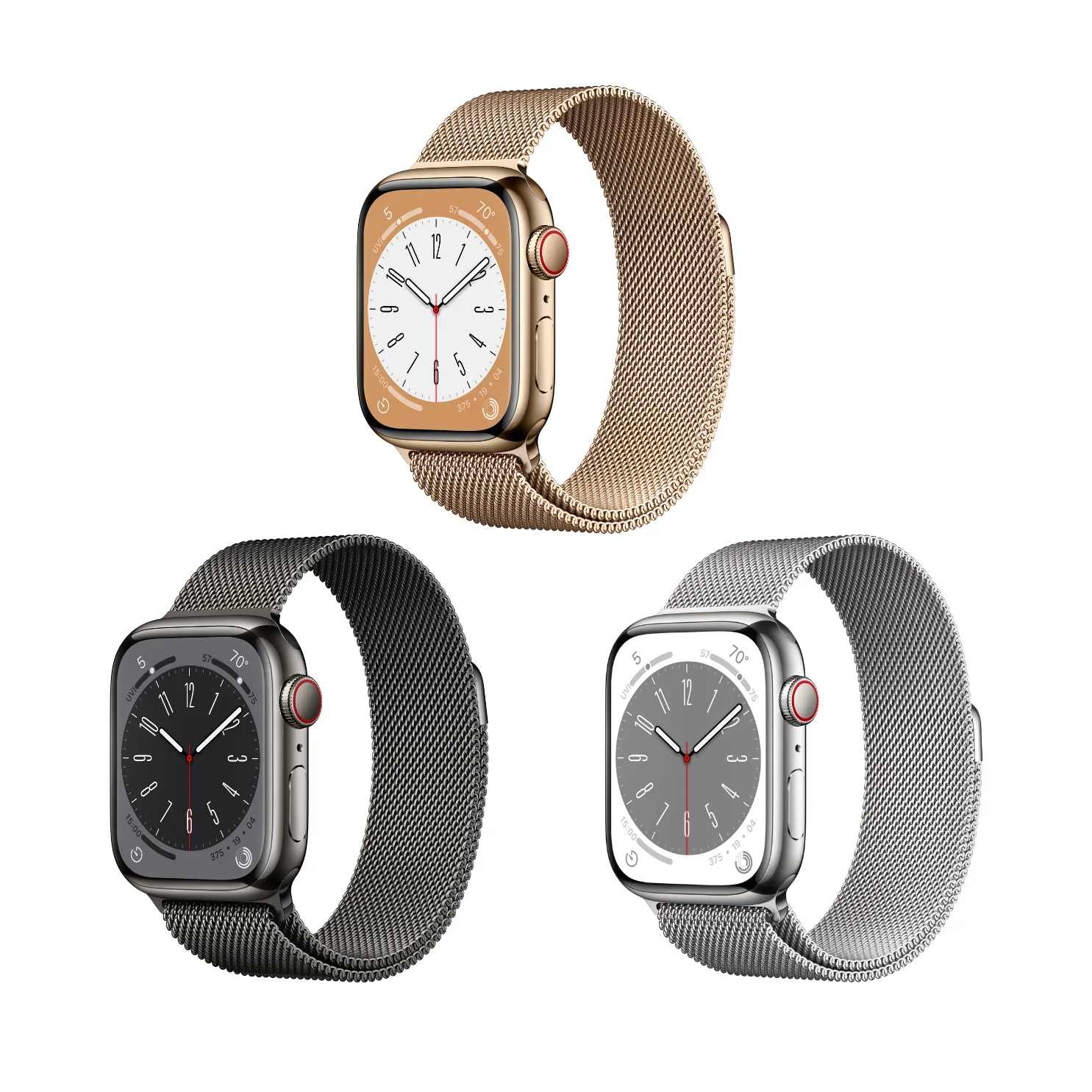 Apple - Watch Series 8 Stainless Steel 45mm (Cellular) (Pre-Owned)