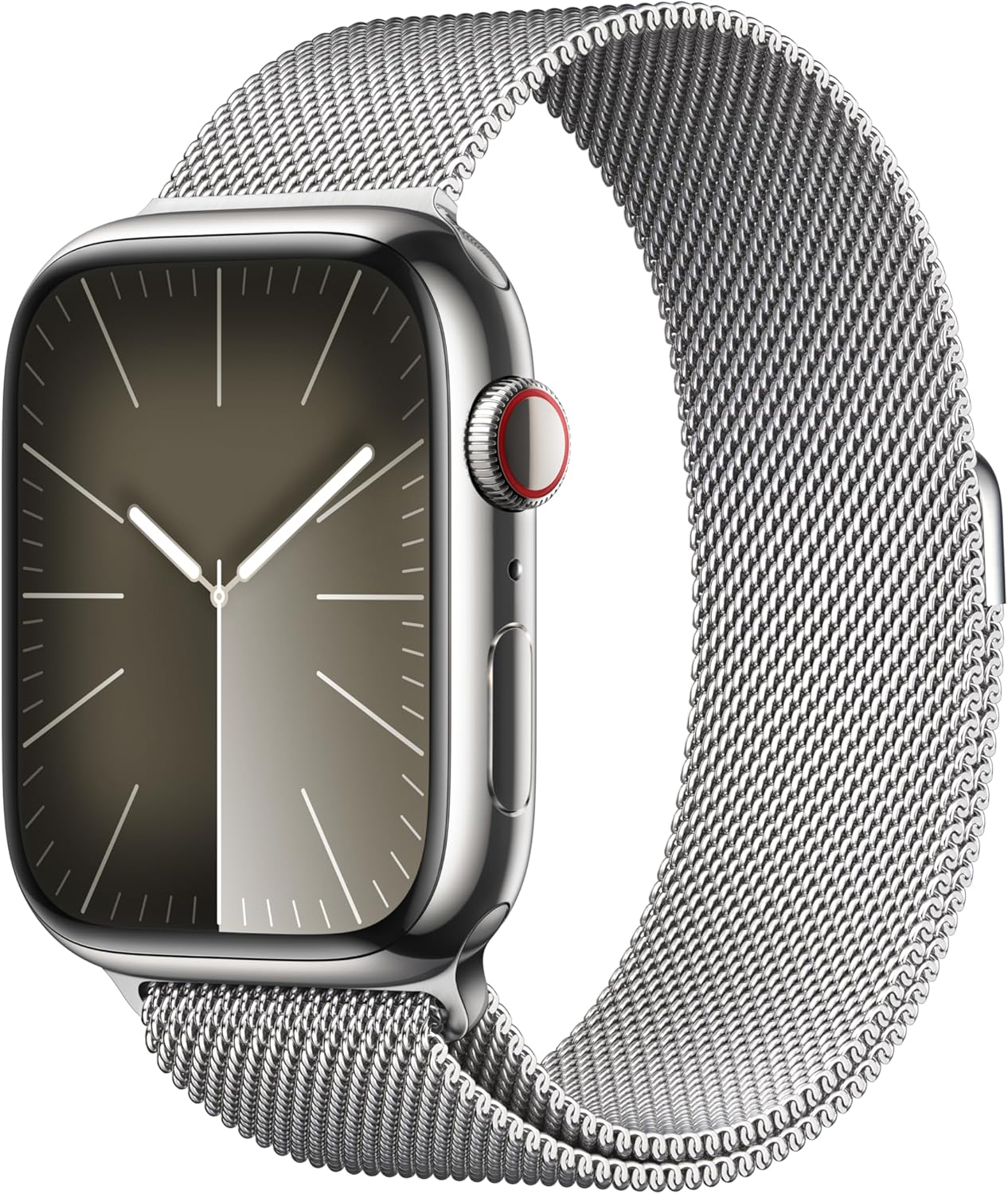 Apple - Watch Series 9 45mm Stainless Steel Case (Cellular) (New) - Image 4