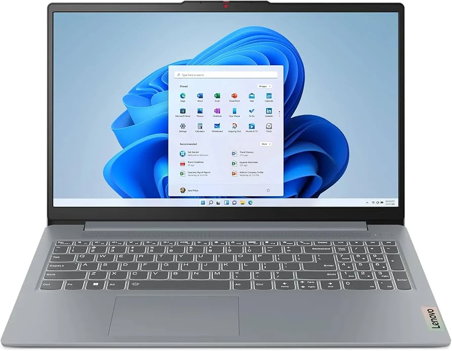 Lenovo IdeaPad Slim 3 15.6" FHD Touch Laptop - Copilot AI - Artic Grey (New) - Image 2