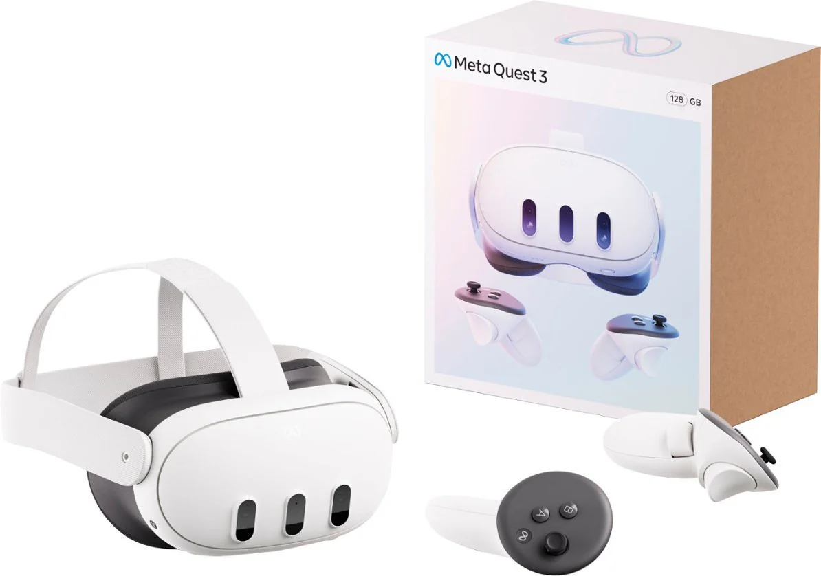 Meta - Quest 3 Breakthrough Mixed Reality - White (Brand New)